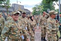 Bupati Tanah Datar Eka Putra mengikuti retret di Akademi Militer Magelang. (Foto: Prokopim Tanah Datar)