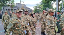 Bupati Tanah Datar Eka Putra mengikuti retret di Akademi Militer Magelang. (Foto: Prokopim Tanah Datar)