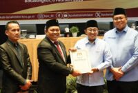 KPU Tanah Datar menggelar Rapat Pleno Terbuka Penetapan Bupati dan Wakil Bupati Tanah Datar terpilih, Kamis (6/2/2025). (Foto: Prokopim Padang)