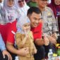 Bupati Dharmasraya Sutan Riska saat menghadiri peringatan ulang tahun Nagari Sungai Duo yang ke-15 pada Selasa (11/2/2025). (Foto: Pemkab Dharmasraya)