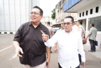 Bupati dan Wakil Bupati Tanah Datar terpilih Eka Putra dan Ahmad Fadly Suirsyam melakukan registrasi dan cek kesehatan di Gedung C & F Kementerian Dalam Negeri RI di Jakarta, Minggu (16/2/2025). (Foto: Prokopim Padang)