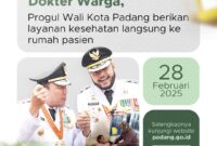 Progul Wali Kota Padang Fadly Amran melalui Dokter Warga dalam upaya mewujudkan Kota Sehat. (Foto: Diskominfo Padang)