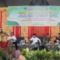 Camat Lubeg Nofiandi Amir memberikan sambutan saat pembukaan pelatihan MoT Pesantren Ramadhan 1446 H/2025 M di Balai Basuo Lubeg, Rabu (12/2/2025). (Foto: Ist)