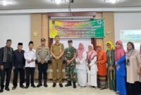 Camat Lubeg Nofiandi Amir membuka Minilok Puskesmas Pagambiran dan Puskesmas Lubuk Begalung di aula kantor camat, Senin (24/2/2025). (Foto: Ist)