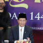 Menteri Agama Nasaruddin Umar mengumumkan ketetapan sidang isbat bahwa 1 Ramadan 1446 H bertepatan dengan 1 Maret 2025, pada Jumat (28/2/2025). (Foto: Ist)
