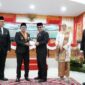 Bupati Eka Putra menyampaikan Nota Pengantar Bupati Tanah Datar tentang LKPj Tahun 2024 pada Rapat Paripurna DPRD Kabupaten Tanah Datar, Rabu (5/3/2025). (Foto: Prokopim Padang)
