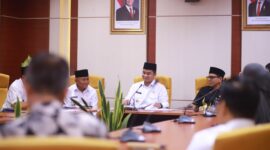 Wali Kota Solok, Dr. H. Ramadhani Kirana Putra bersama Wakil Wali Kota, H. Suryadi Nurdal, menerima kunjungan Tim Audit BPK RI Perwakilan Provinsi Sumbar. (Foto: Prokopim Kota Solok)