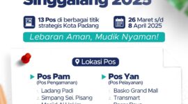 Menyambut libur Lebaran 2025, Kota Padang menyiapkan 13 pos pengamanan di berbagai lokasi strategis. (Foto: FB Diskominfo Padang)