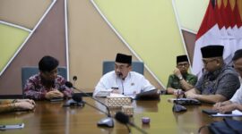 Wakil Wali Kota Padang Maigus Nasir menerima kedatangan Tim BPK RI Perwakilan Sumbar. (Foto: Prokopim Padang)
