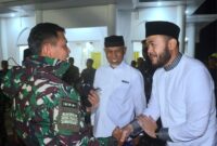 Wali Kota Padang Fadly Amran menyambut hangat kedatangan Pangkogabwilhan I. (Foto: Prokopim Padang)