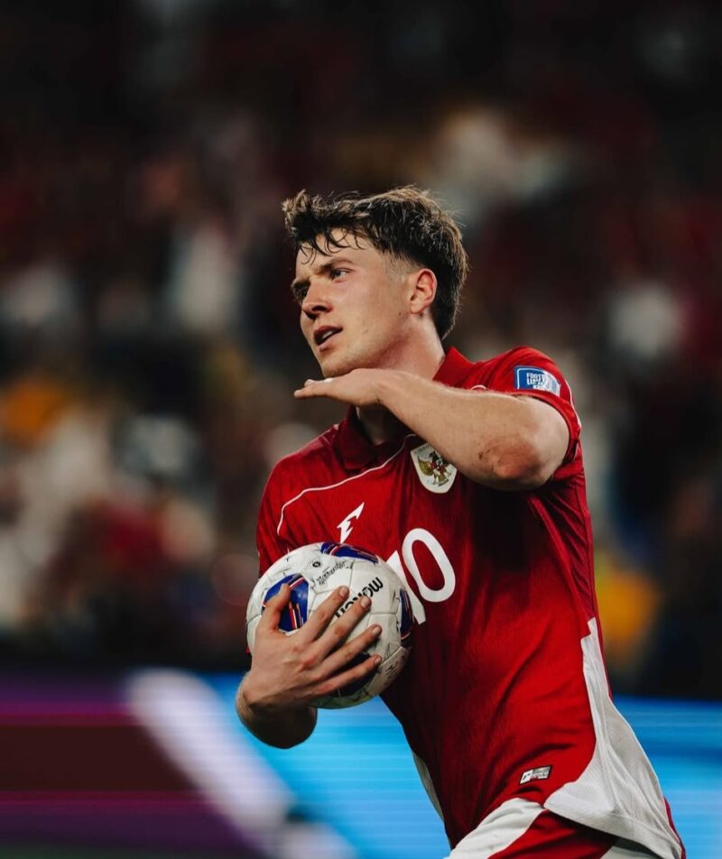Ole Romeny mencetak gol semata wayang Indonesia ke gawang Bahrain pada laga lanjutan putaran ketiga Kualifikasi Piala Dunia 2026 Grup C di Stadion Utama Gelora Bung Karno, Senayan, Selasa (25/3/2025) malam WIB. (Foto: IG Oleromeny)