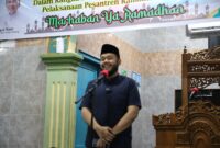 Wali Kota Padang, Fadly Amran melaksanakan Safari Ramadan di Masjid Taufiq, Kecamatan Kuranji, Kota Padang, pada Rabu (12/3/2025). (Foto: Prokopim Padang)