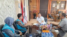 PT PLN (Persero) ULP Sitiung melakukan kunjungan ke  DPRD Dharmasraya Jumat (11/4/2025). (Foto: DOK PLN)