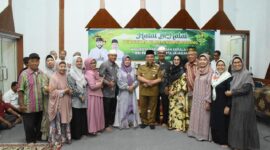 Wawako Padang Maigus Nasir menghadiri acara Halalbihalal 1446 H PP RR ) Cabang Padang, di Auditorium RRI Padang, Selasa (15/4/2025). (Foto: Prokopim Padang)