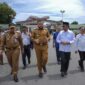 Wali Kota Padang Fadly Amran dan jajaran Pemko Padang mengunjungi UPT Asrama Haji Embarkasi Padang, Senin (21/4/2025). (Foto: Prokopim Padang)