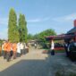 Wakil Bupati Dharmasraya, Leli Arni memimpin apel pagi di BPBD setempat, Rabu (9/4/2025). (Foto: Pemkab Dharmasraya)