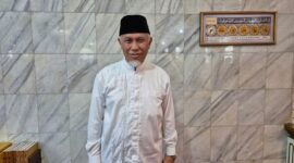 Gubernur Sumbar, Mahyeldi Ansharullah mengajak masyarakat Pasaman untuk berpartisipasi aktif dalam PSU Pemilihan Bupati dan Wakil Bupati Pasaman yang akan digelar Sabtu (19/4/2025). (Foto: ADPSB)