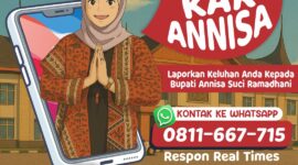 Bupati Dharmasraya Annisa Suci Ramadhani meluncurkan “Lapor Kak Annisa”, layanan pengaduan via WhatsApp untuk masyarakat. (Foto: Pemkab Dharmasraya)