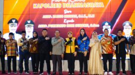 Pemkab Dharmasraya menggelar acara pamit kenal Kapolres Dharmasraya di Auditorium Kantor Bupati Dharmasraya, Kamis malam (17/4/2025). (Foto: Pemkab Dharmasraya)