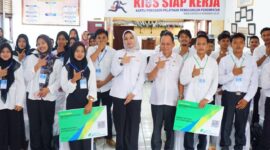 Bupati Dharmasraya, Annisa Suci Ramadhani membuka workshop pelatihan kerja di BLK Sungai Dareh. (Foto: Pemkab Dharmasraya)