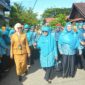 Tim Penilai TP PKK Provinsi Sumbar melakukan penilaian lapangan Kelompok Dasawisma Nuansa Indah I RT 01/RW 09 Kelurahan Koto Panjang Ikua Koto, Kecamatan Koto Tangah, Selasa (29/4/2025). (Foto: Prokopim Padang)