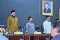 Wali Kota Padang Fadly Amran dalam Rapat Paripurna DPRD Kota Padang, Senin (14/4/2025). (Foto: Prokopim Padang)