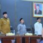 Wali Kota Padang Fadly Amran dalam Rapat Paripurna DPRD Kota Padang, Senin (14/4/2025). (Foto: Prokopim Padang)