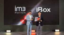 Indosat melalui brand IM3 mengumumkan kerja sama strategis bersama Apple sebagai Official Telco dalam menghadirkan bundling eksklusif IM3 Platinum dengan iPhone 16. (Foto: DOK Indosat)