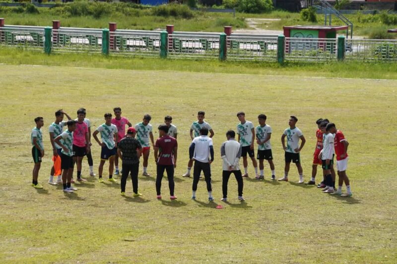 PSPP menggenjot persiapan menjelang laga final Liga 4 Sumatera Barat 2024/2025 melawan Josal FC Piaman. (Foto: Diskominfo Padang Panjang)