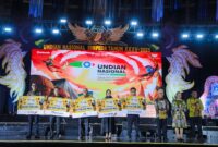 Asbanda dan Bank Papua menggelar Undian Tabungan Simpeda Nasional Periode ke 2 Tahun XXXV-2025 di Istora Papua Bangkit, Sentani, Jayapura, Papua, Kamis, 24 April 2025.