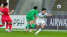 Gol tunggal Evandra Florasta membawa Indonesia menang 1-0 atas Korea Selatan dalam pertandingan Grup C Piala Asia U17 2025, Jumat (4/4/2025). (Foto: the-afc.com)