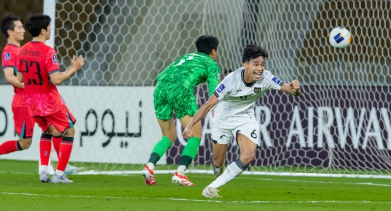 Gol tunggal Evandra Florasta membawa Indonesia menang 1-0 atas Korea Selatan dalam pertandingan Grup C Piala Asia U17 2025, Jumat (4/4/2025). (Foto: the-afc.com)