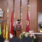 Wali Kota Padang Fadly Amran menyampaikan orasi ilmiah di wisuda ke-93 UIN Imam Bonjol, Minggu (27/4). (Foto: Prokopim Padang)