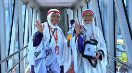 Kloter 15 Embarkasi Padang menutup rangkaian keberangkatan 6.324 jemaah haji dan petugas ke Tanah Suci. (Foto: Humas Kemenag Sumbar)