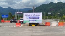 Tol Padang–Sicincin sepanjang 36 km resmi beroperasi gratis mulai 28 Mei 2025. (Foto: Hutama Karya)