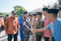 Danlantamal II Padang, Laksamana Pertama TNI S. Tanjung melakukan kunjungan kerja ke Kabupaten Solsel, Kamis (9/5/2025). (Foto: Humas Pemkab Solsel)