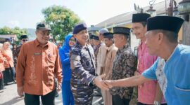 Danlantamal II Padang, Laksamana Pertama TNI S. Tanjung melakukan kunjungan kerja ke Kabupaten Solsel, Kamis (9/5/2025). (Foto: Humas Pemkab Solsel)