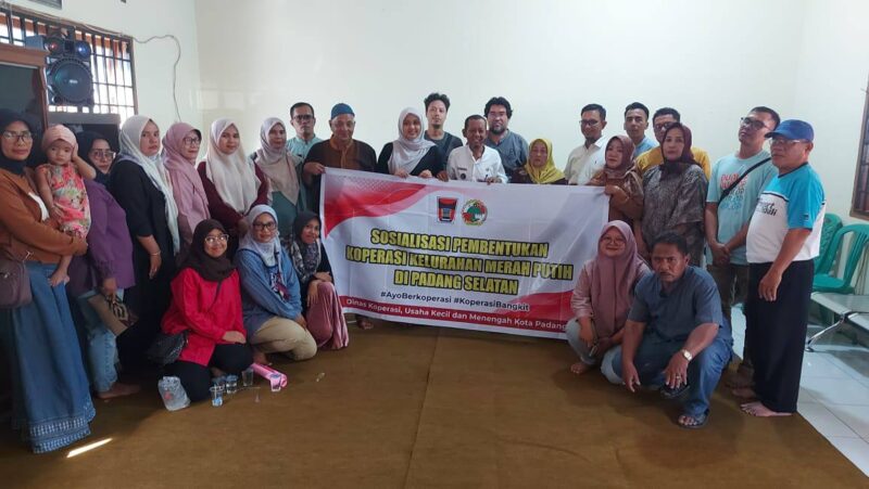 Sosialisasi pembentukan Koperasi Kelurahan Merah Putih di Kecamatan Padang Selatan. (Foto: Diskominfo Padang)