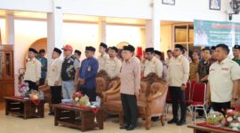 Wakil Wali Kota Padang Maigus Nasir menghadiri pelantikan pengurus PDPM 2025-2029 di Palanta Kediaman Resmi Wali Kota, Sabtu (17/5/2025). (Foto: Prokopim Padang)