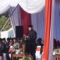 Wali Kota Padang Fadly Amran membacakan sambutan Menteri Komunikasi dan Digital RI saat upacara peringatan Harkitnas ke-117 di Lapangan Balai Kota, Aie Pacah, Selasa (20/5/2025). (Foto: Diskominfo Padang)