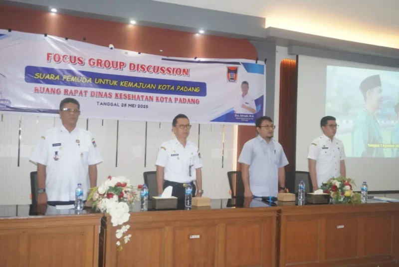 Dispora Padang menggelar FGD di Aula Dinas Kesehatan Kota Padang, Rabu (28/5/2025). (Foto: Diskominfo Padang)