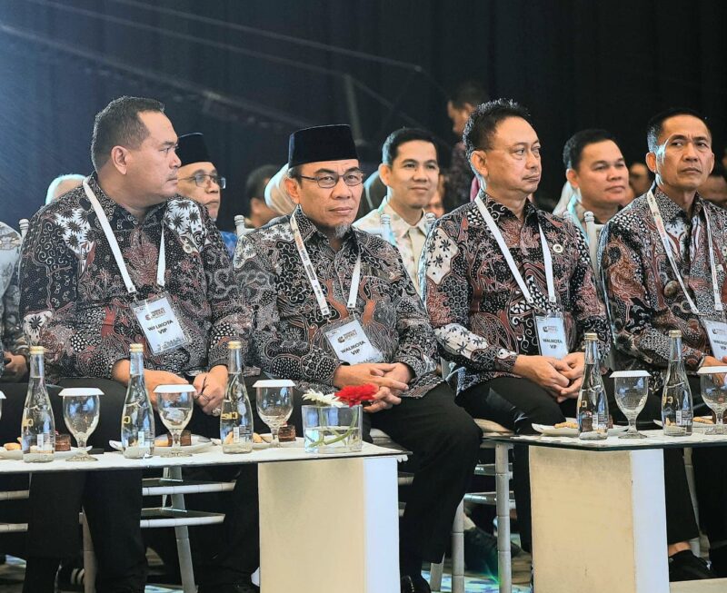 Wakil Wali Kota Padang Maigus Nasir menghadiri Munas VII APEKSI 2025 di Grand City Mall, Kota Surabaya, Kamis (8/5/2025). (Foto: Prokopim Padang)