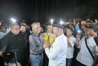 Gubernur Sumbar Mahyeldi menyambut Menteri Pekerjaan Umum, Dody Hanggodo di BIM, Jumat (2/5/2025). (Foto: adpsb)