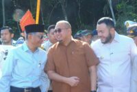 Wali Kota Padang Fadly Amran menghadiri Groundbreaking Fly Over Sitinjau Lauik, Sabtu (3/5/2025). (Foto: Prokopim Padang)