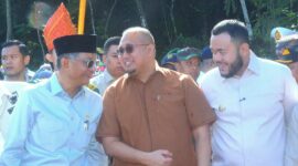 Wali Kota Padang Fadly Amran menghadiri Groundbreaking Fly Over Sitinjau Lauik, Sabtu (3/5/2025). (Foto: Prokopim Padang)