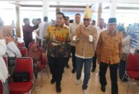 Wakil Wali Kota Padang Maigus Nasir menghadiri pelantikan pengurus KAGAMA Sumbar dan Kota Solok di Palanta Rumah Dinas Wali Kota Padang, Sabtu (24/5/2025). (Foto: Prokopim Padang)