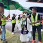 Hujan iringi keberangkatan jemaah haji Kloter 05 Padang, Sabtu (10/5/2025) pukul 18.40 WIB. (Foto: Humas Kemenag Sumbar)