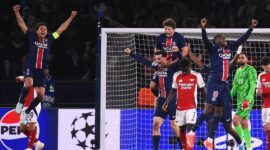 Paris Saint-Germain (PSG) berhasil mengalahkan Arsenal dengan skor 2-1 dalam leg kedua semifinal Liga Champions di Parc des Princes, Kamis (8/5/2025) dini hari WIB. (Foto: Instagram PSG)