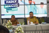 Wali Kota Padang Fadly Amran memimpin rapat penataan kawasan tersebut di Gedung Putih Rumah Dinas Wali Kota, Selasa (24/6/2025). (Foto: Prokopim Padang)