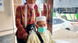 Seorang jemaah haji asal Kabupaten Dharmasraya wafat di Hotel Transit Safari Wukuf, Assila Muzdalifah, pada Selasa malam (3/6/2025). (Foto: Ist)